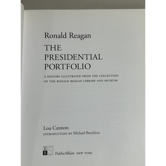 Ronald Reagan Presidential Portfolio - Author Lou Cannon Signed - Picture 4 of 8